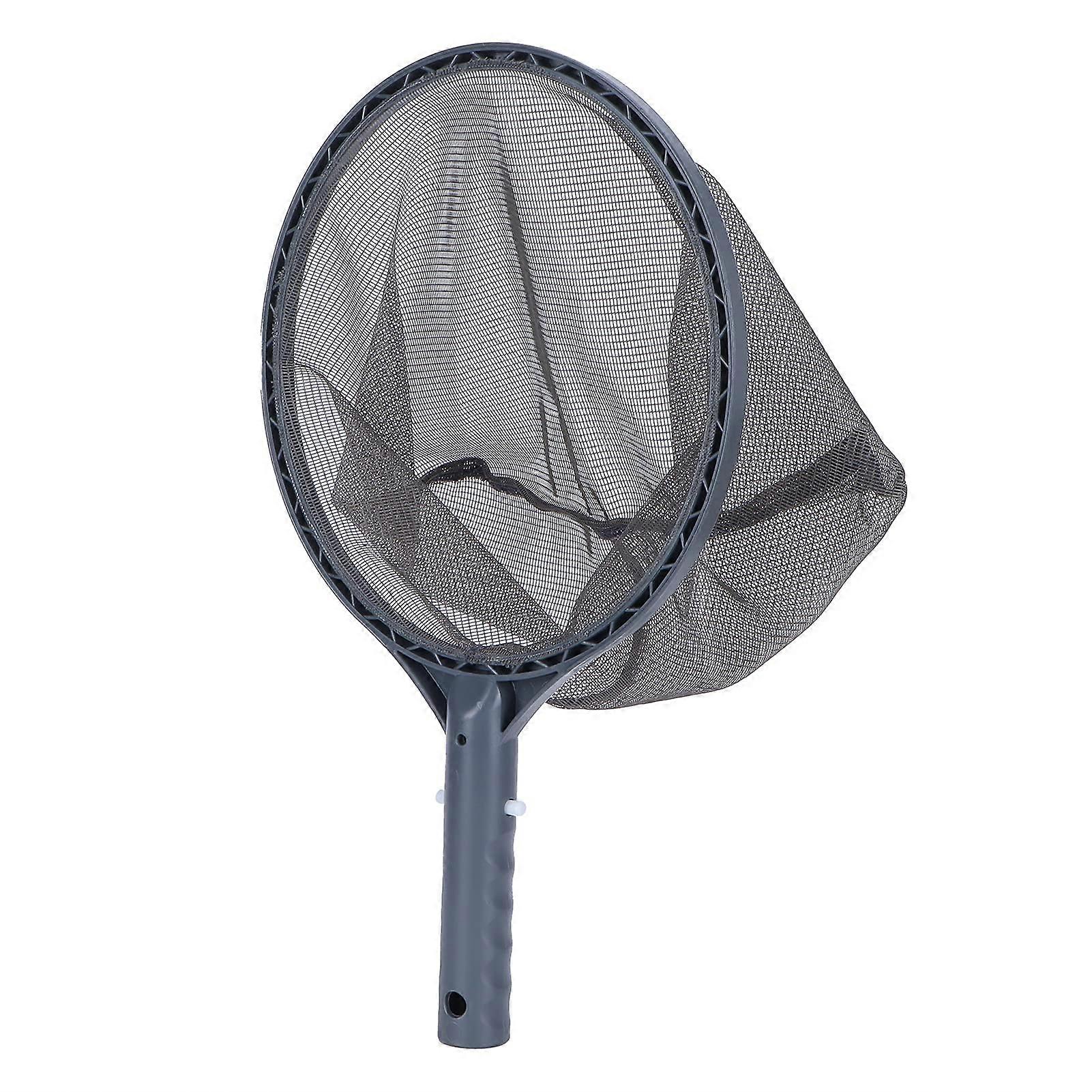 Pool Skimmer Leaf Rake Net with Handle, Fine Mesh for Curved Wall Protection and Debris Capture