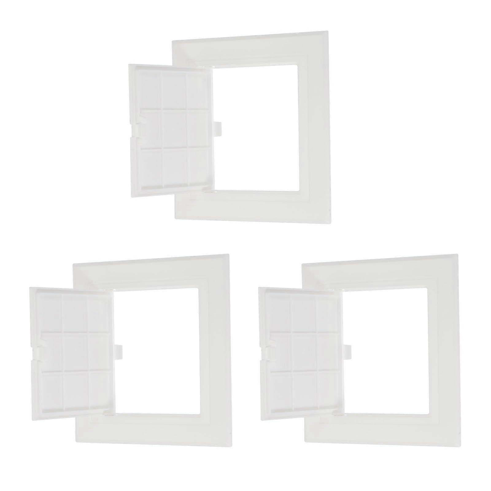 Drywall Access Panel 5x5 Inch Hinged ABS Plumbing Access Door 3 Pack White for Wall and Ceiling