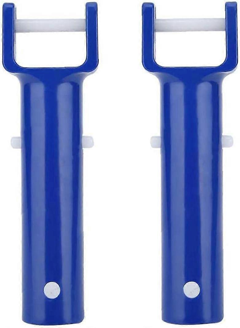 Pool Vacuum Head Handle Replacement, Durable Plastic Swimming Pool Brush Handle, Blue 2PCS