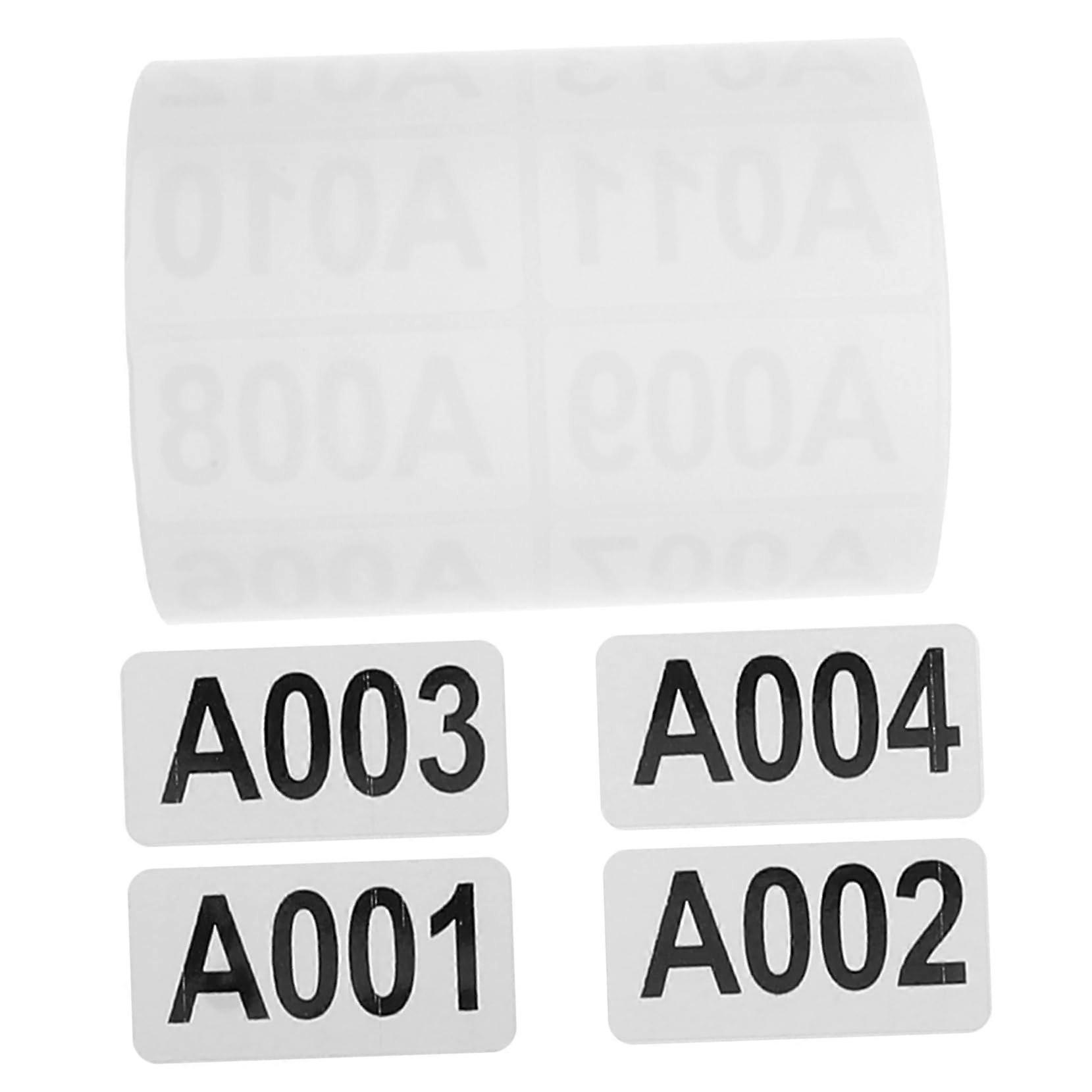 Inventory Labels Roll with Sequential Numbered Stickers,  Adhesive Tags for Easy Item Organization
