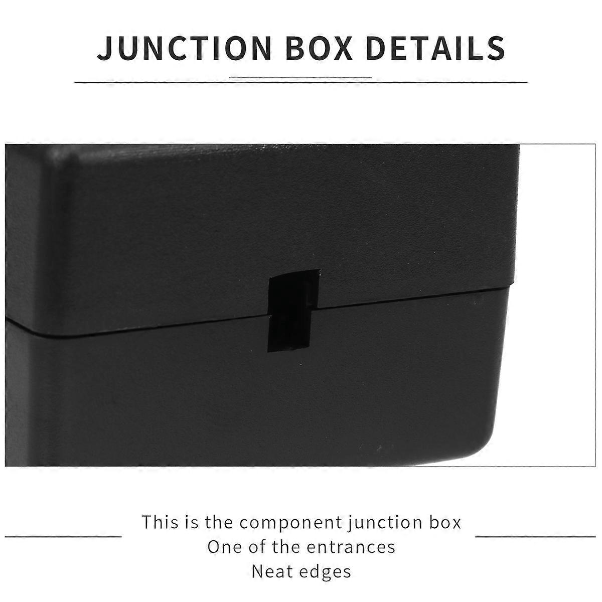 Electric Power Switch Circuit Board Component Junction Box for 2Pcs Black Plastic