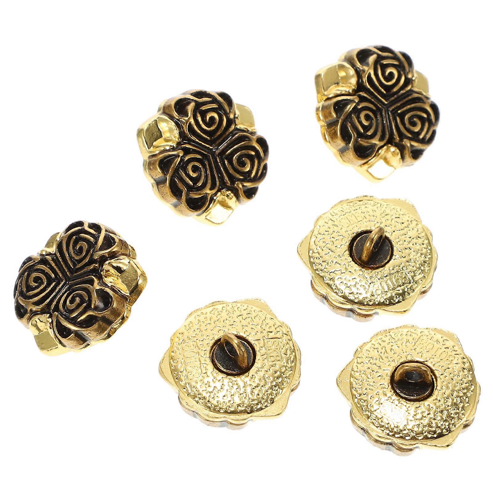 Button Design Clothing Modification Button Retro Style 6Pcs