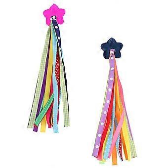 Serpentinas de bicicleta, borlas decorativas para niños, 1 par, accesorios coloridos para manillar