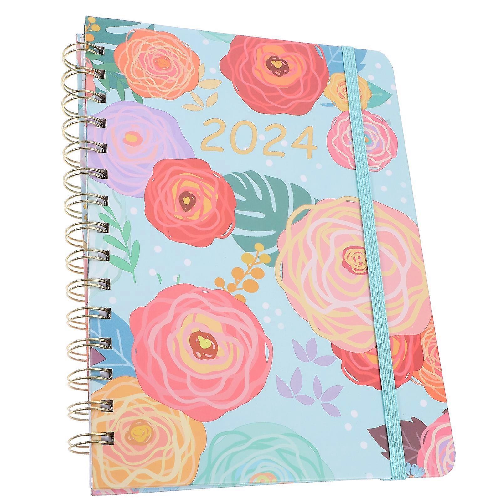 Floral Diary Multi-Function Note Book for Writing Portable Planner Organizer