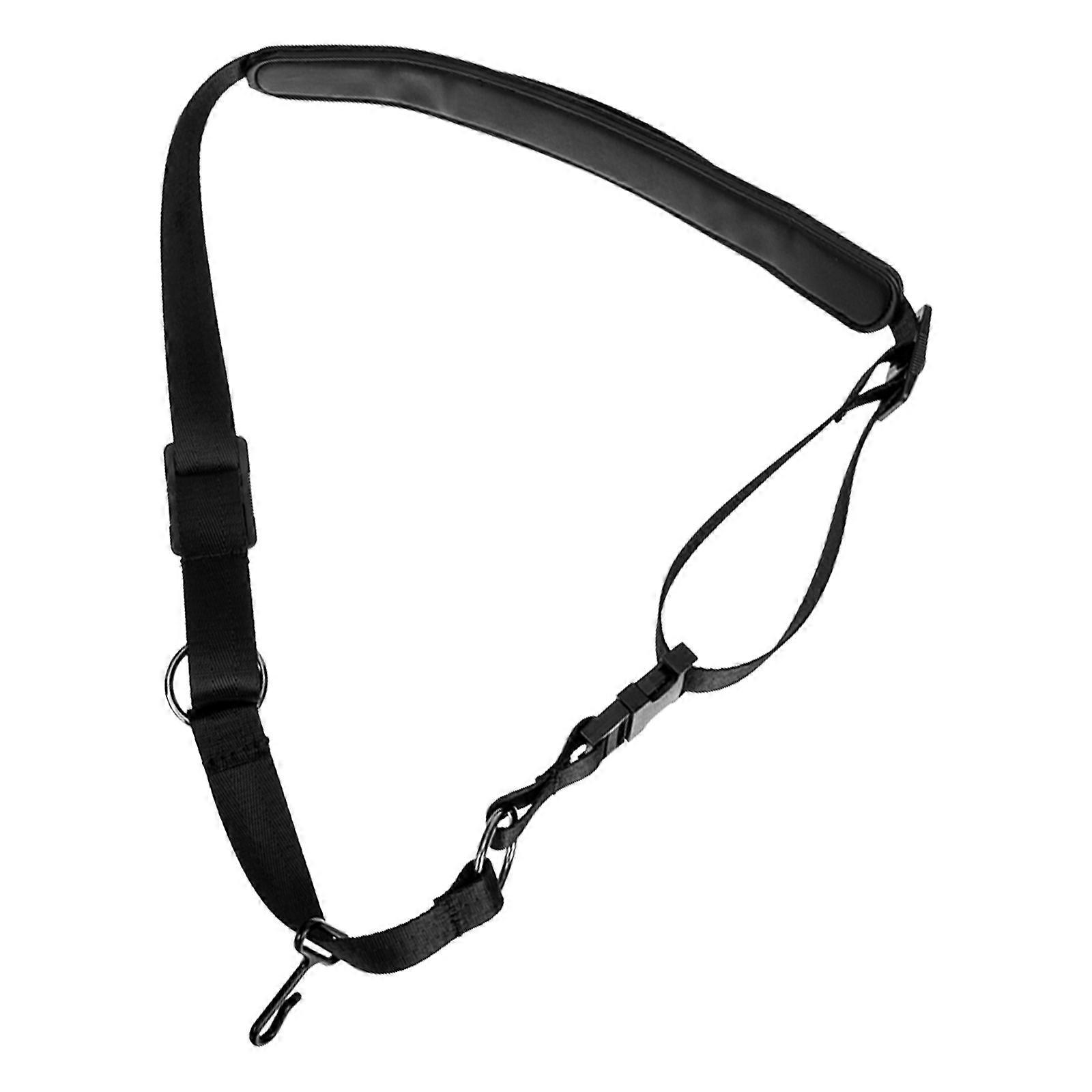 Music Instrument Strap Black Saxophone Neck Strap for Comfortable Use