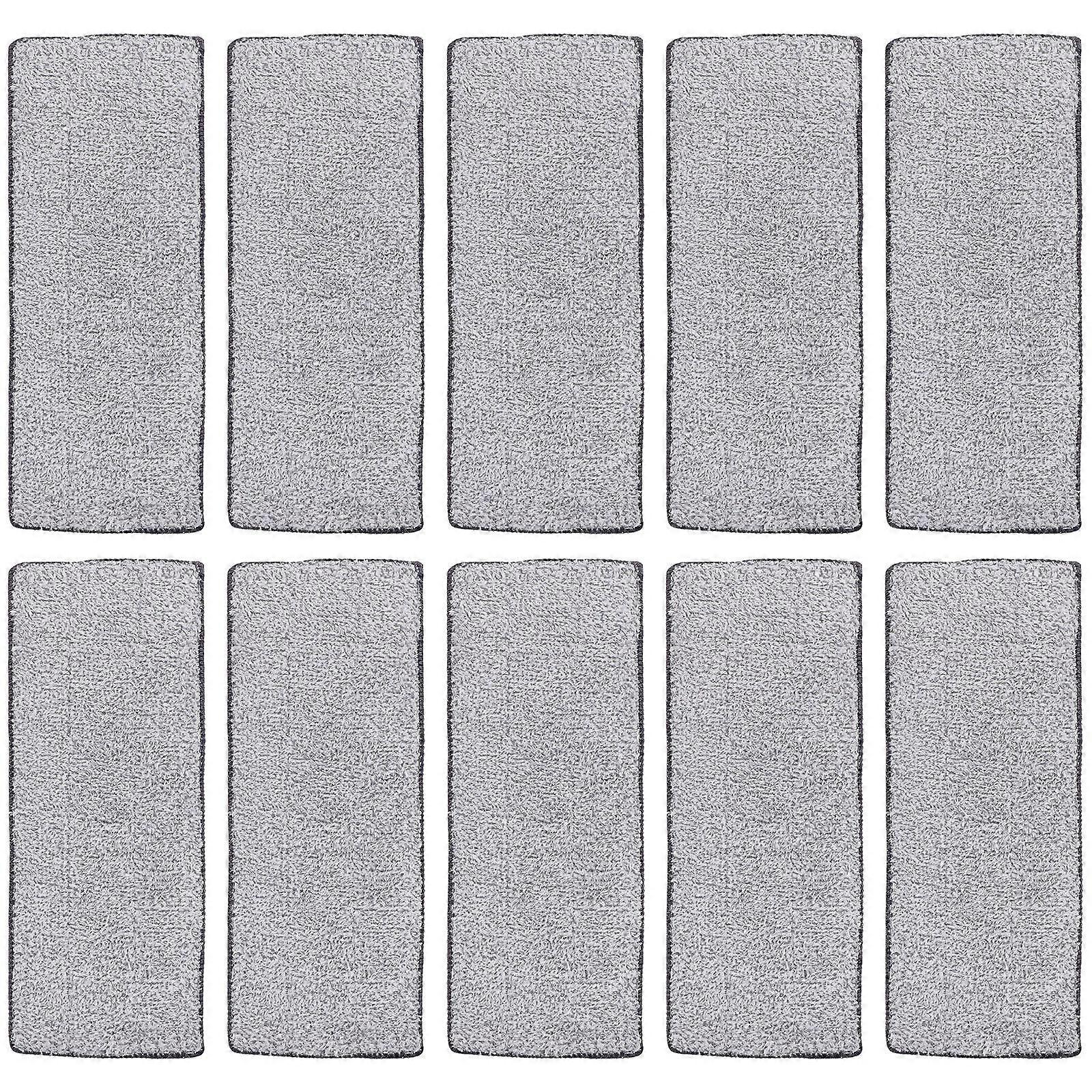 Floor Mop Pads Microfiber Mop Replacement Pads for Home Use 10Pcs Grey