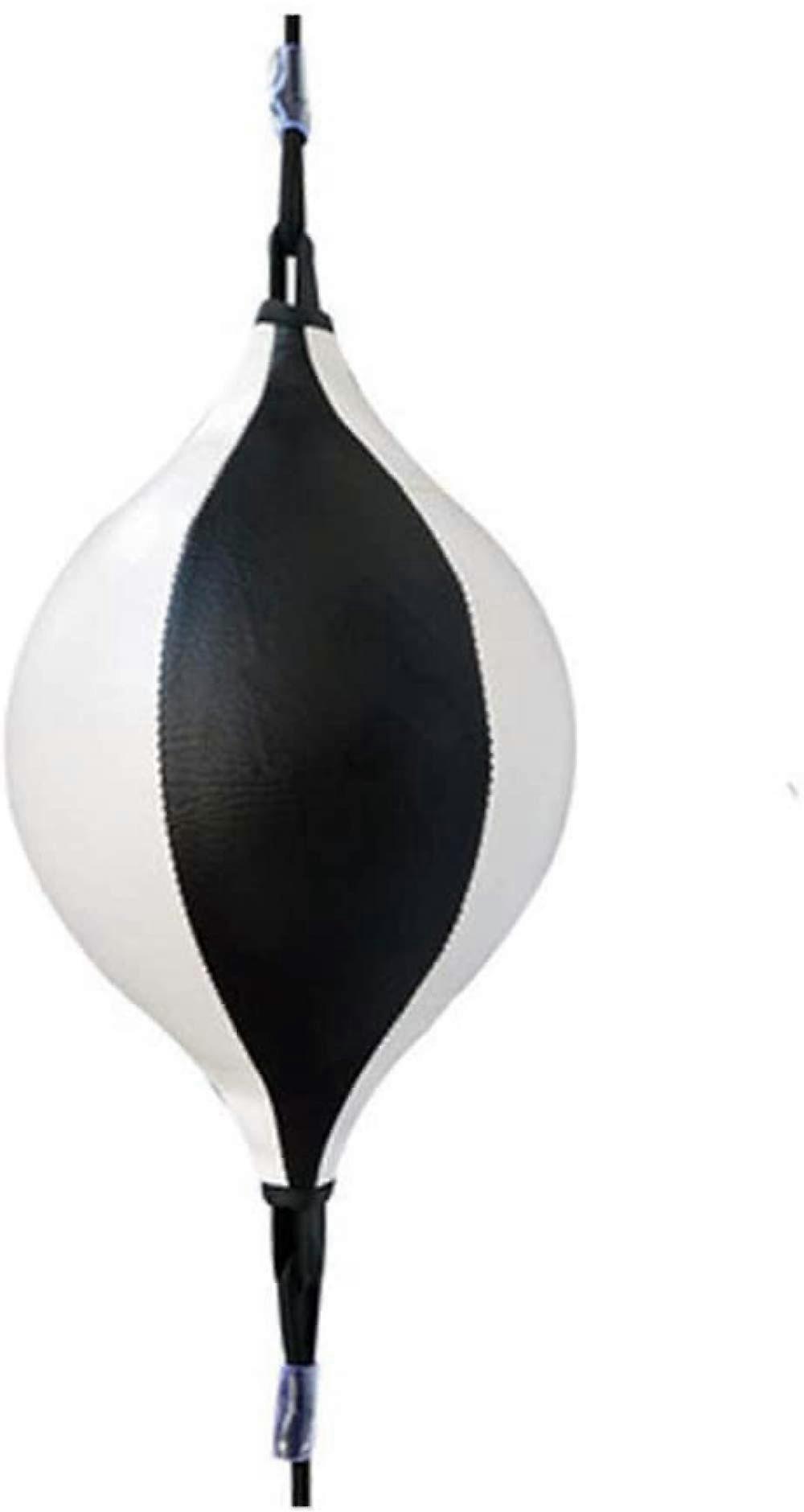 Double End Boxing Speed Ball PU Leather Punching Bag for Reflex Training with Adjustable Straps