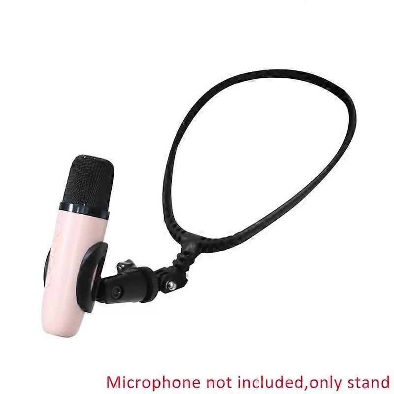 Neck-Mounted Microphone Bracket Neck Microphone Holder Stand Adjustable Hands Fr