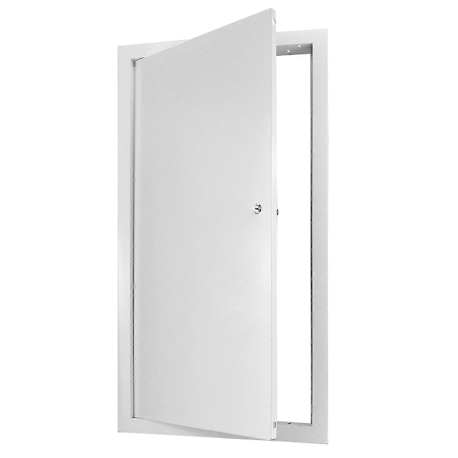 Aluminum Access Door 12x24 Flush Mount Hinged Panel for Drywall Ceiling Concealed Utility