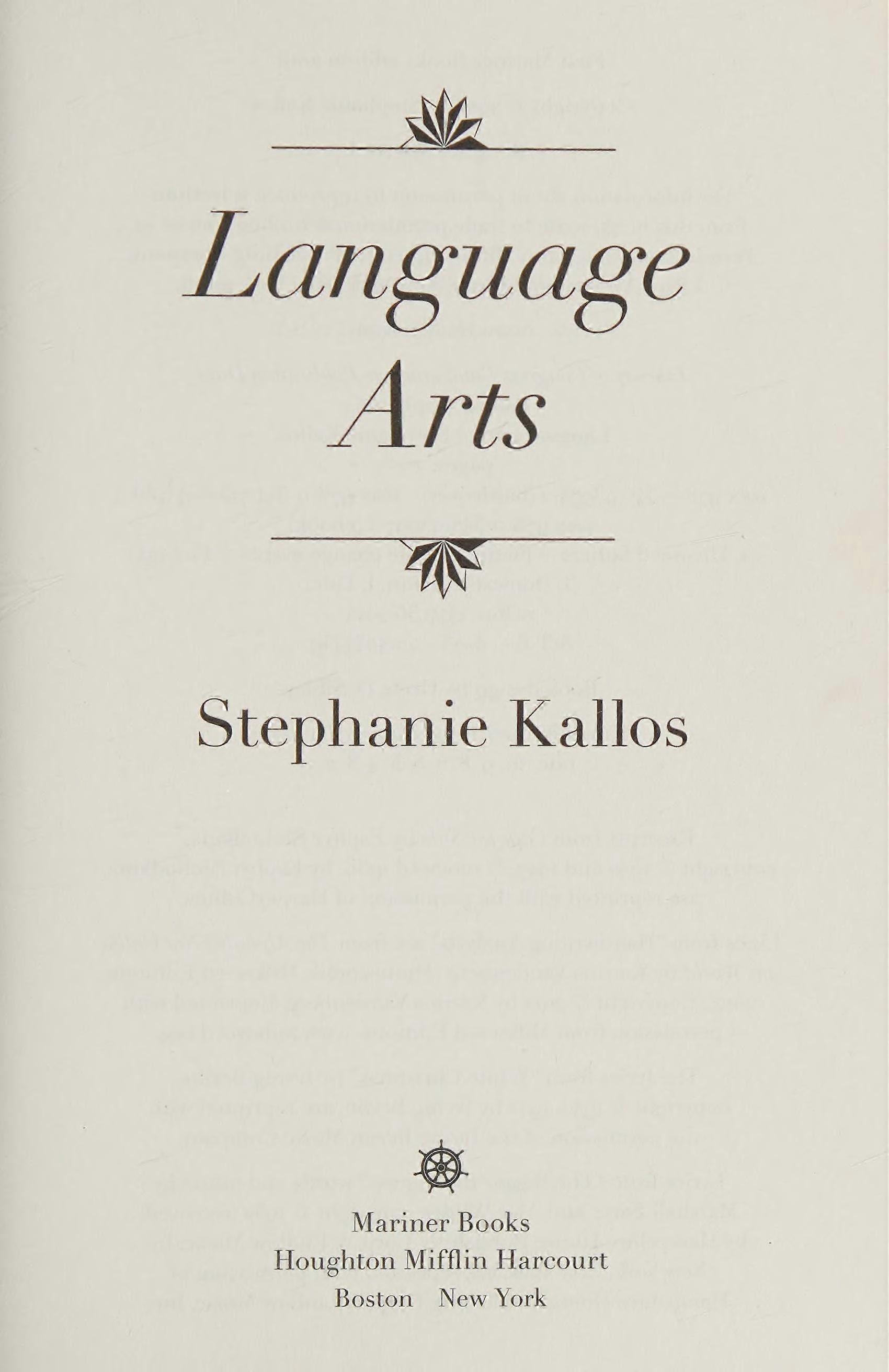 Language arts
