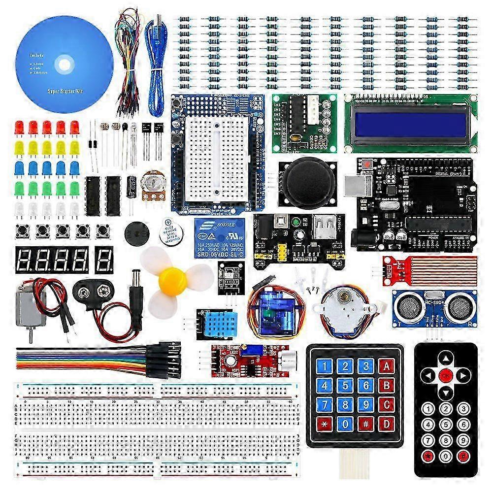 Super Starter Learning Kit compatible with UNO R3 Development Board Super Starter Kit RFID Upgrade Kit Tutorial Learning Kit
