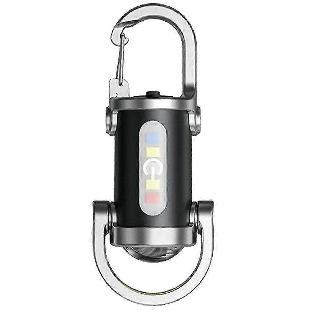 Mini Torch Keychain Flashlight Type-C Fast Charging Flashlight Multi-Functional Light compatible with Outdoor Emergency Daily Use