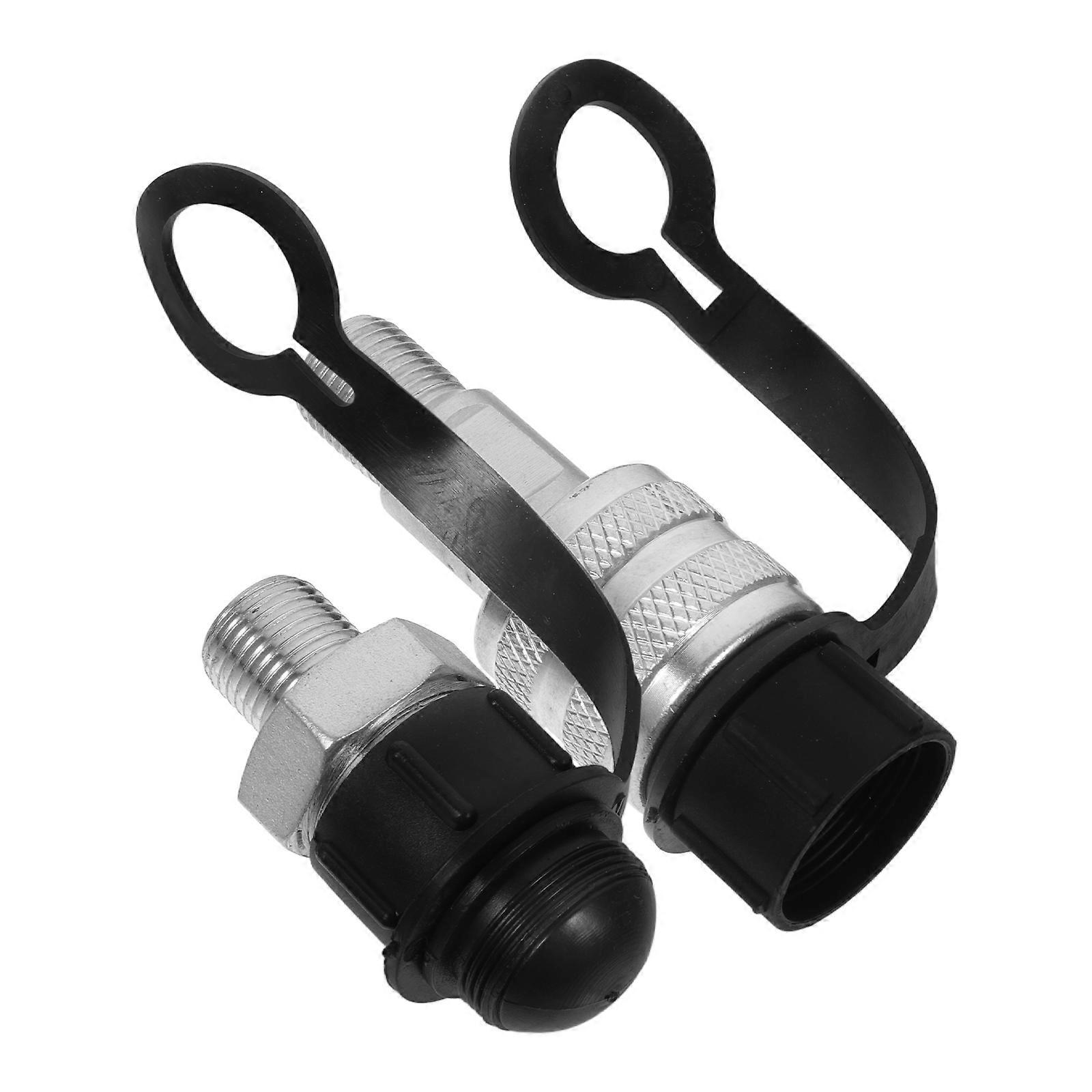 Quick Connect Hydraulic Coupler Threaded Fitting for Jack Use 2Pcs