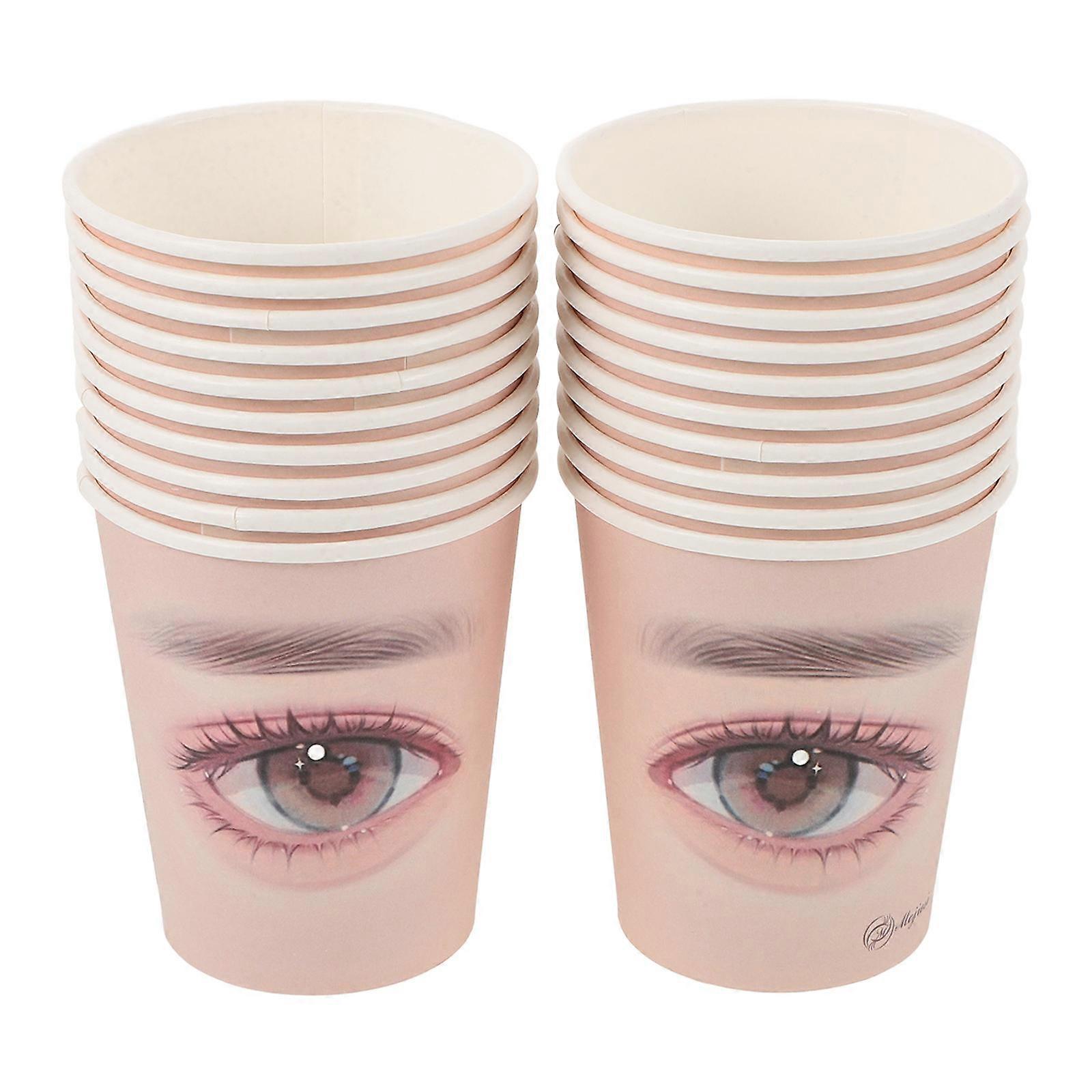 Practice Lashes Paper Cups Lash Extensions Training Cups for Practice 20Pcs