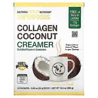 California Gold Nutrition, Superfoods, Collagen Coconut Creamer with Organic Coconut Milk Powder, and Hydrolyzed Collagen Peptides, Unsweetened
