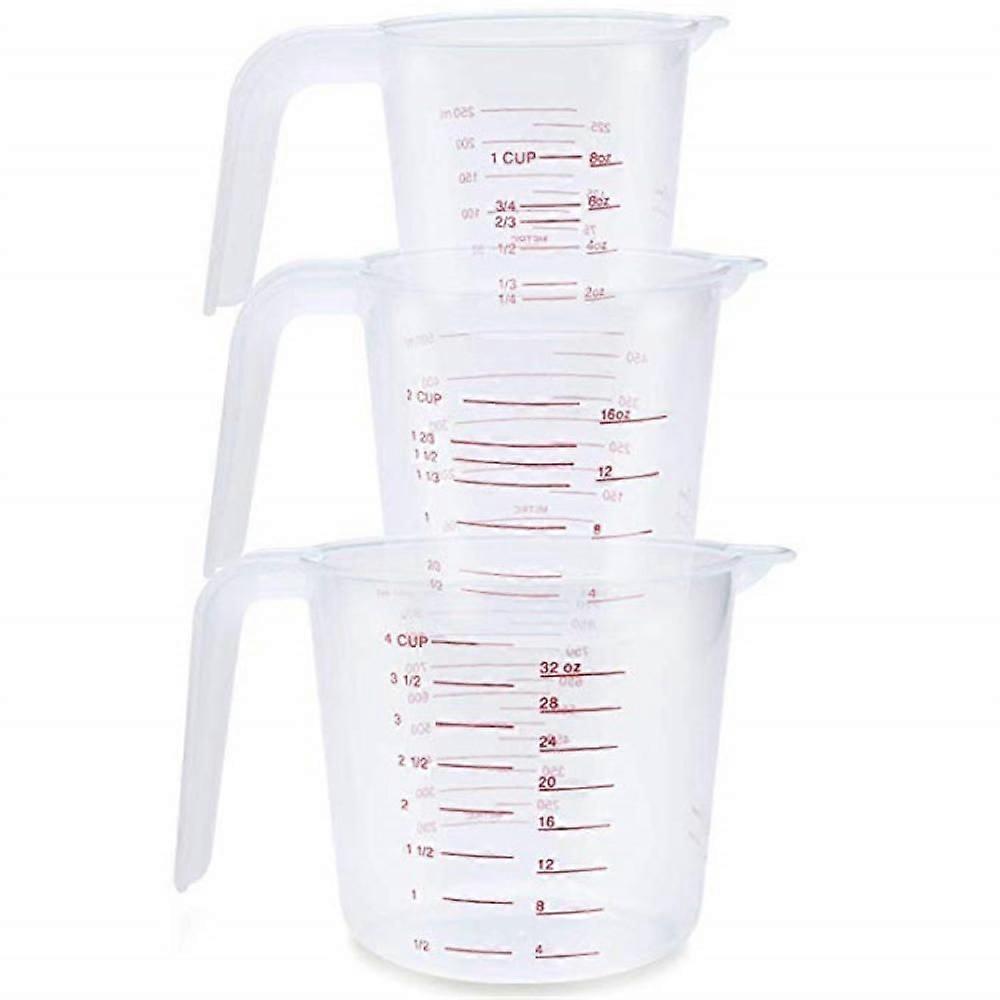 Kitchen Tools Baking Tools Measuring Cup Plastic PP Measuring Cup 250ML/500ML/1000ML Scale