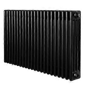 Traditional 4 Column Radiator 600mm x 1010mm Modern Central Heating Heater Matt Black Carbon Steel