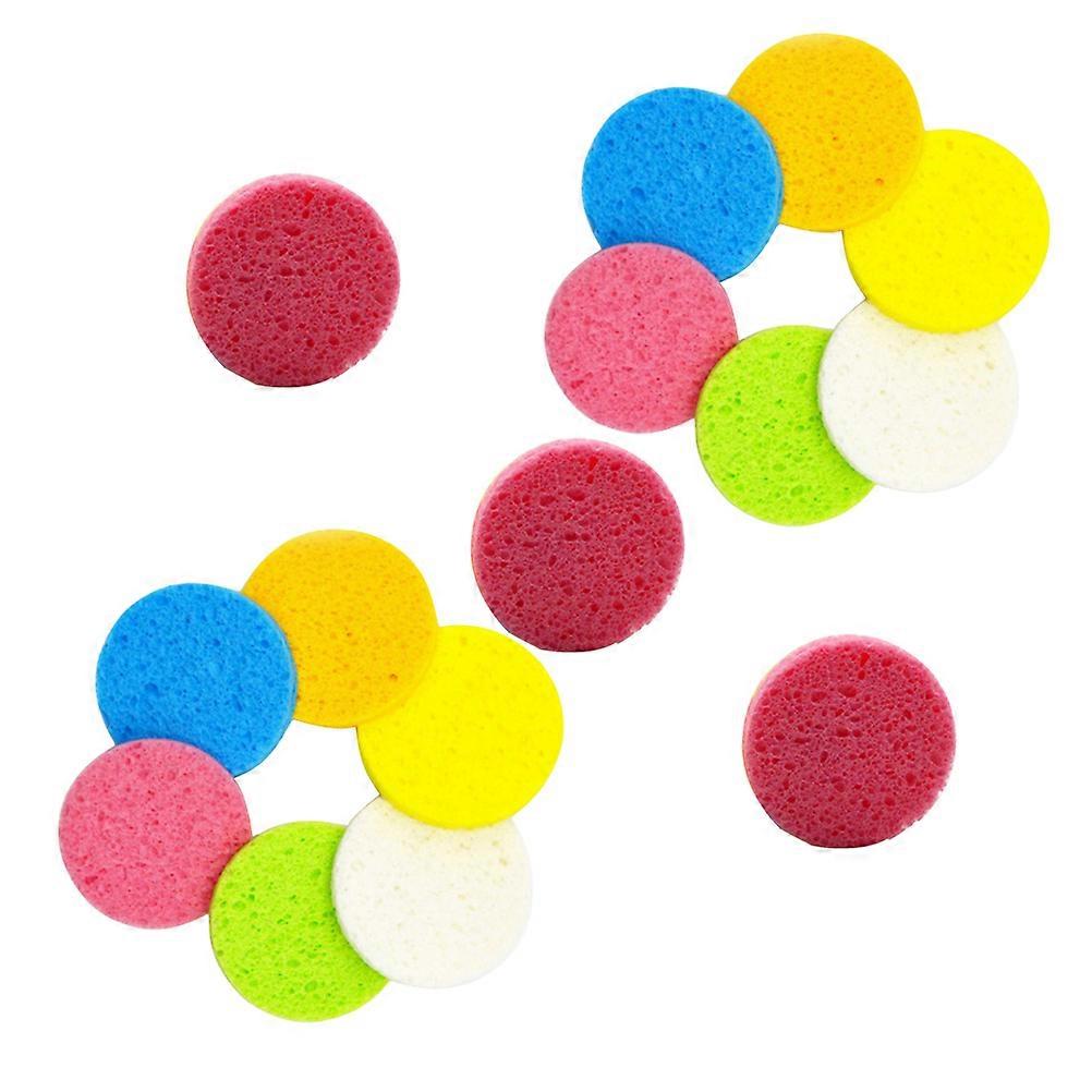 Kitchen Cleaning Sponges Round Compressed Sponge for Dishwashing 15Pcs