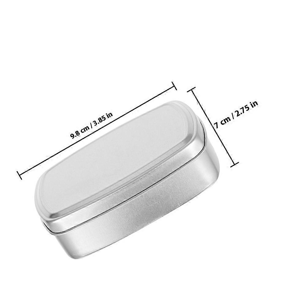 Metal Rectangular Cans Aluminum Box for Storage 4Pcs Soap Containers