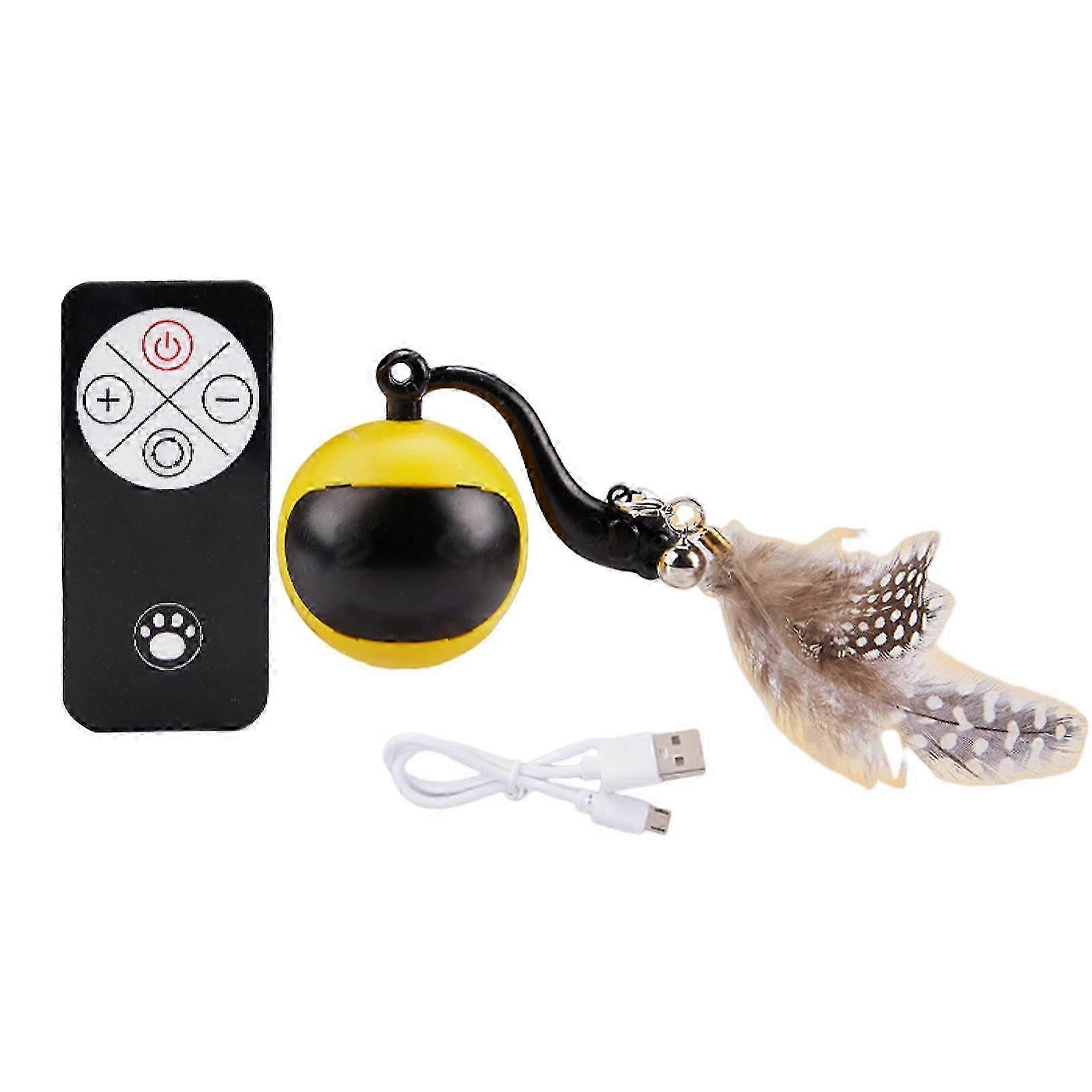 Interactive Cat Toy Rechargeable Automatic Cat Toy Ball with Remote Control Motion Activated Self