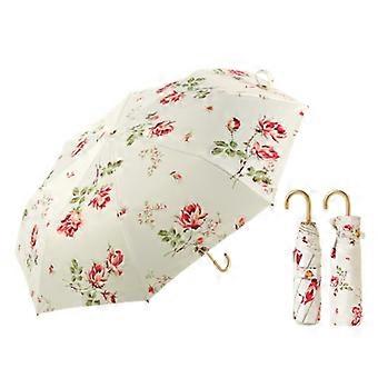 8 Ribs Windproof Umbrella Anti-UV Sun-Shade Umbrella for Women Lady Rain Sun