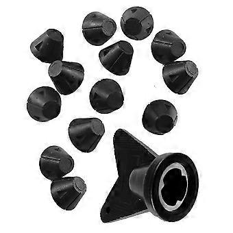 GC2026-12 PCS Football Shoe Replacement Spikes Football Shoe Studs Spikes for 5MM Threaded Football Shoe 13mm