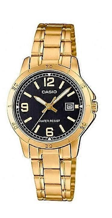 CASIO COLLECTION LADY DATE, GOLD - BLACK