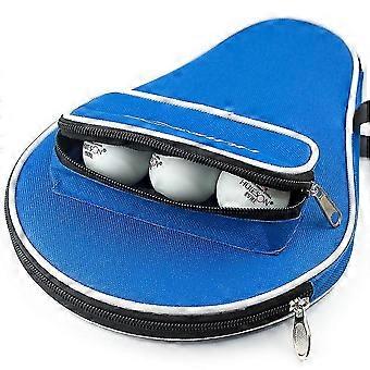 Racket Carry Bag With Ball Storage Pocket Table Tennis Racket Case Cover Waterproof Inner Liner Protection