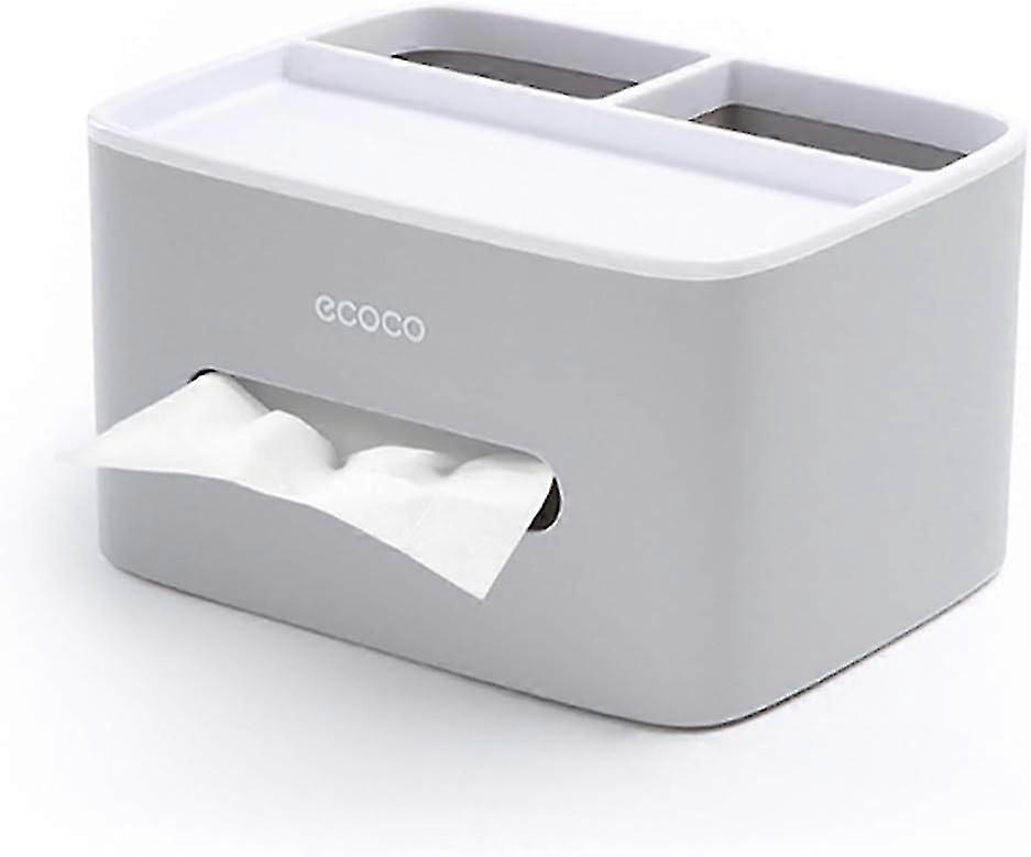 MHTECH Multifunction Tissue Box Remote Control and Tissue Holder Organizer with Tissue Box