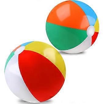 2 Pack Beach Balls, 20 Inch Beach Balls, Rainbow Color Pool Toys Pool Balls for Swimming Pool, Beach Toys Inflatable Ball for Summer Parties and Water