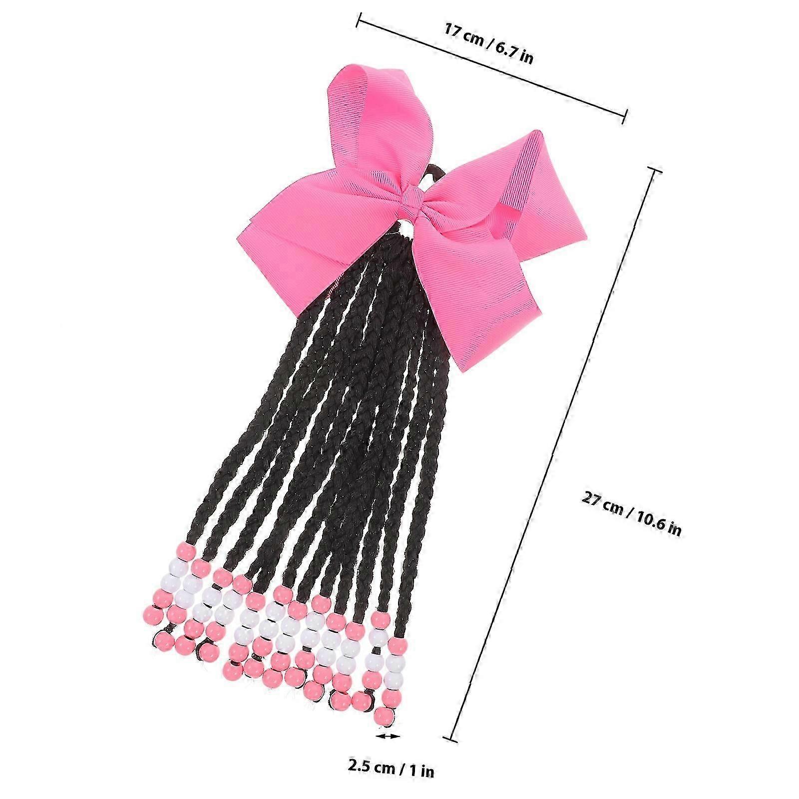 Kids Braided Ponytail Extension with Bow