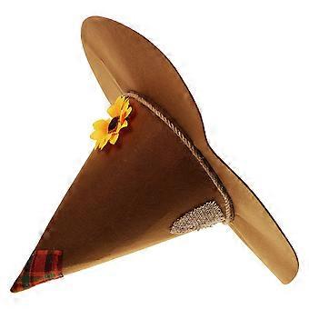 Decoratieve Halloween hoed vogelverschrikker Cosplay hoed heks hoed Ornament vogelverschrikker Prop Halloween foto Prop vogelverschrikker accessoire vrouwen Cosplay heks hoed