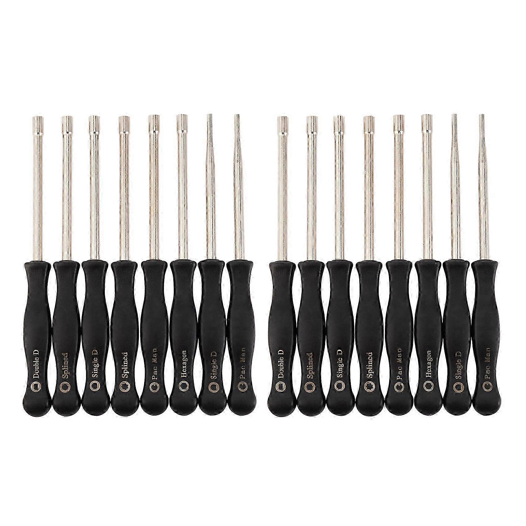16 Pcs Screwdriver Carburetor Adjustment Tool Single D Double D Hexagon Hex Socket Kit Set
