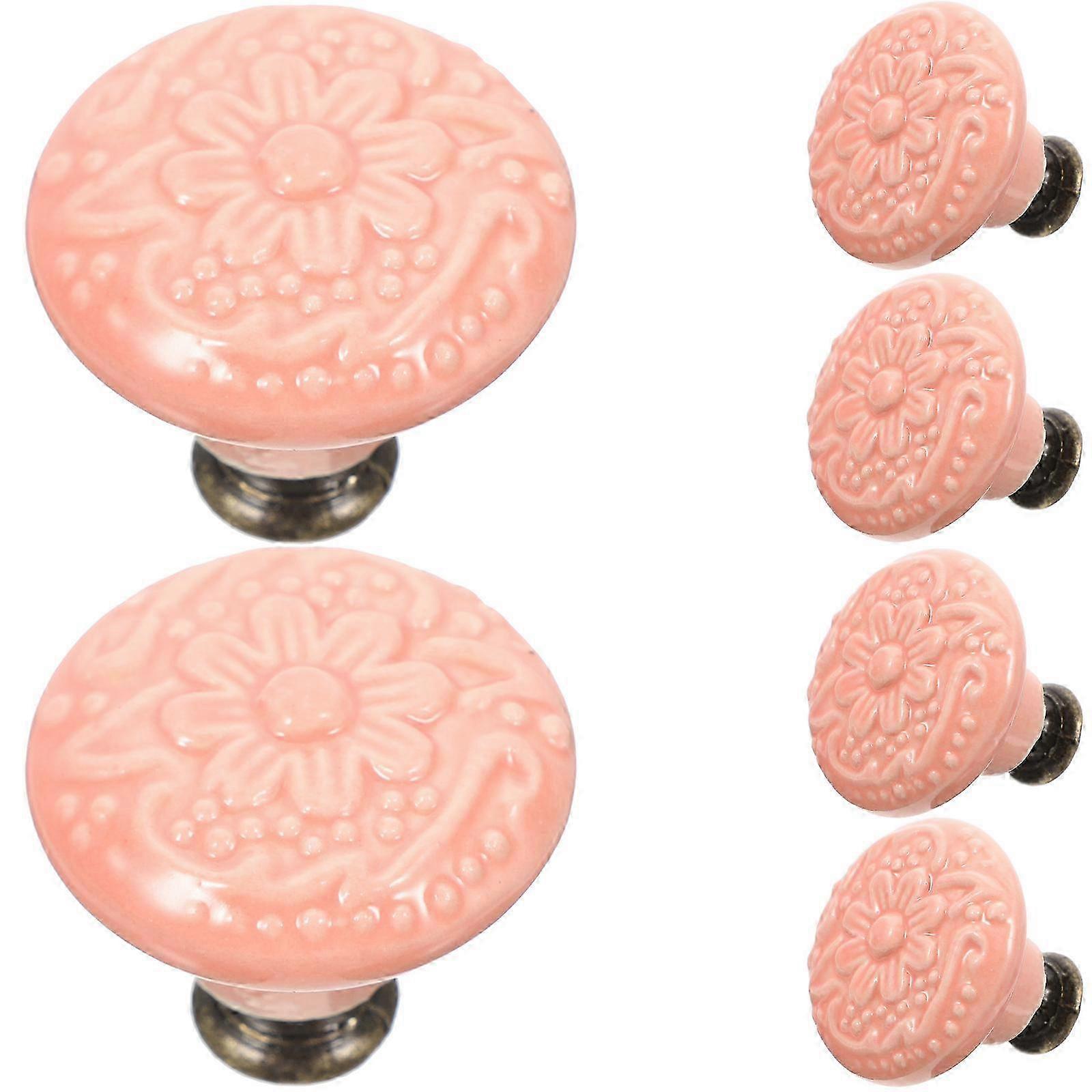 Decorative 30 Pcs Ceramic Drawer Knobs Perfect compatible with Wardrobes And TV Cabinets Featuring Comcompatible withtable Use In Rustic Style