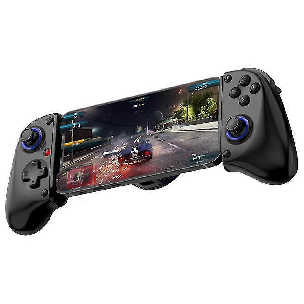 D11S Extendable Gaming Controller Hall Trigger BT 5.2 with Cooling Fan/Programmable Back Buttons Black