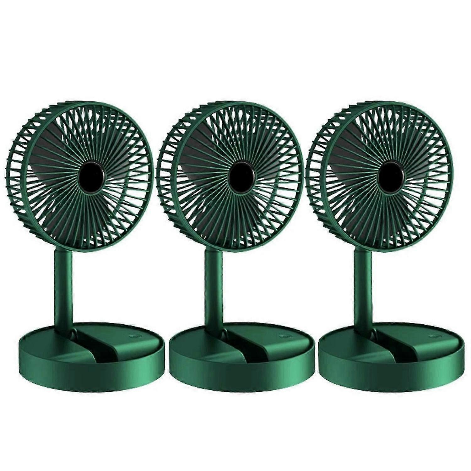 3PCS FoldableFan Adjustable Height Desk Fan