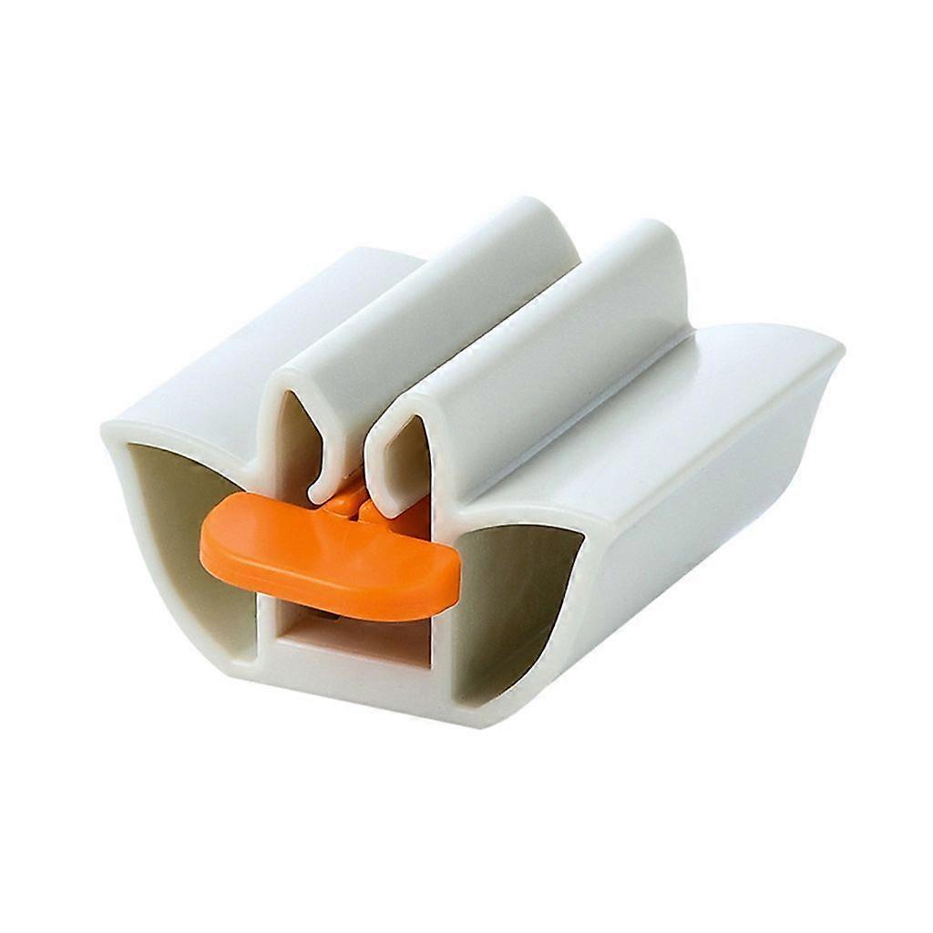 Portable Plastic Toothpaste Dispenser for Bathroom - White