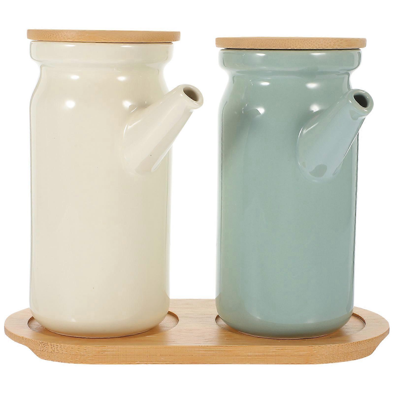Assorted Color Ceramic Sauce Container Set for Kitchen Storage 1Set