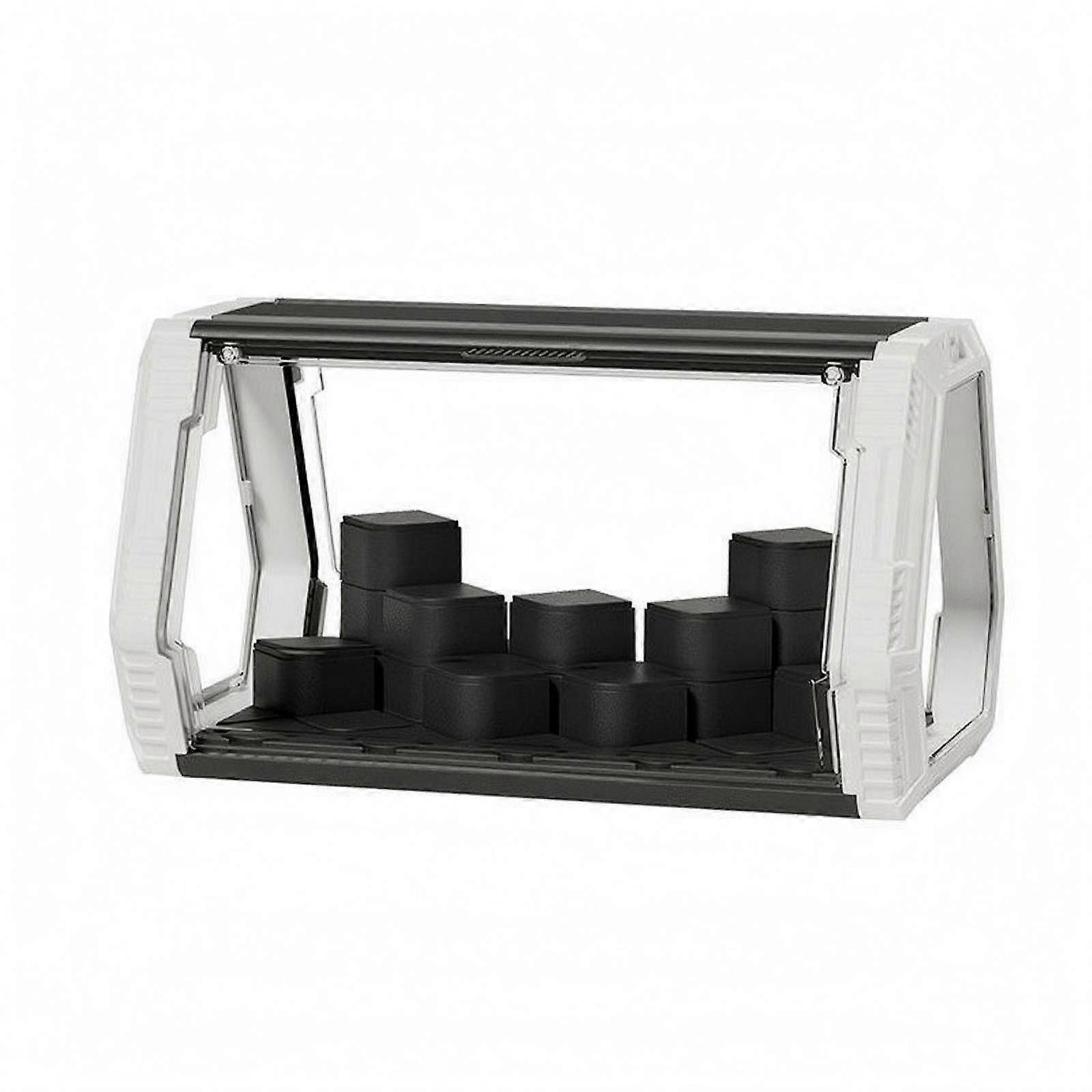Space Capsule Display Case Angled Side Panels Display Case Open Front