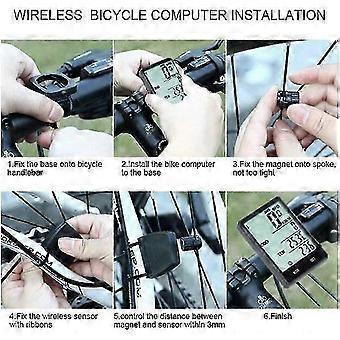 Fahrradcomputer mit automatischem Tachometer, wasserdichter Nachtbeleuchtung und Kilometerzähler