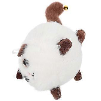 Plush Cat Toy Shaking Tail White PP Cotton Soft Decorative for Sofa Bed