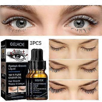 1pc  Castor Oil Mascara Natural Thick Slender Curly Moisturizing Not Easy To Smudge Mascar