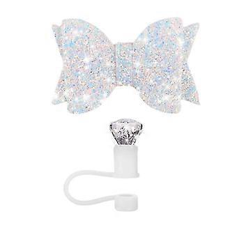 Bow Ties Straw Decor Diamond Straw Topper For Stanley Cup Reusable Straw Cover Cap For Stanley Tumbler 40/30 O No EMO 0827