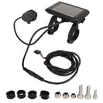 Painel de exibição de bicicleta elétrica ABS 5V LCD de alta definição painel multifuncional de bicicleta com conector SM para modificação de bicicleta