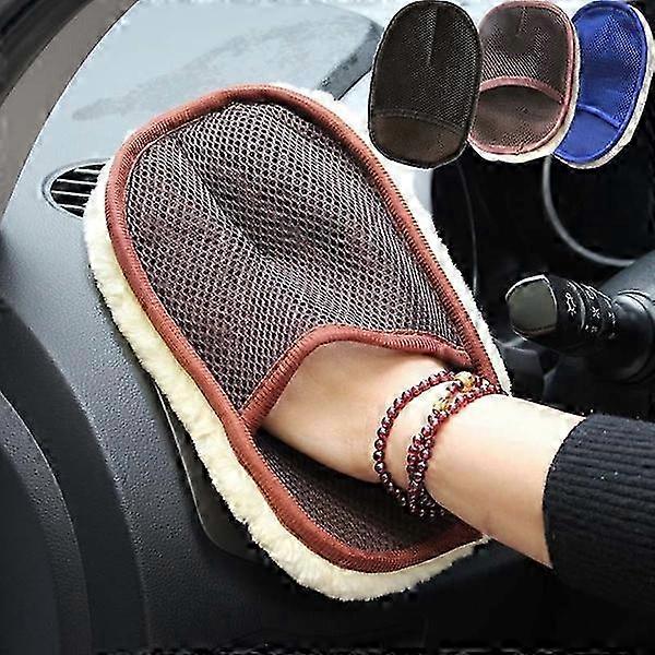 Wool Car Wash Mitt for Thorough Cleaning