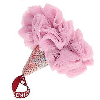 Duschball in Eistütenform zum Körperwaschen, 1 Stück, Rosa