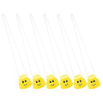 Children Stepper Toy for Training 6Pcs Yellow ABS Kindergarten Stilts