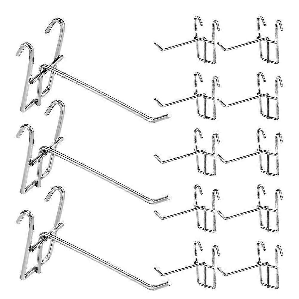 40pcs Wire Grid Mount Brackets Grid Wall Panel Brackets Display Hooks compatible with Shop Garages