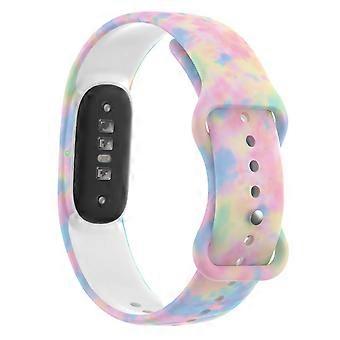 Bracelet de montre en silicone imprimé avec boucle papillon xDfind pour Google Fitbit Air