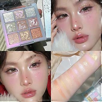 Nine Colour Eyeshadow Palette Collection, Glitter Matte Shimmer Palettes in 27 Variants